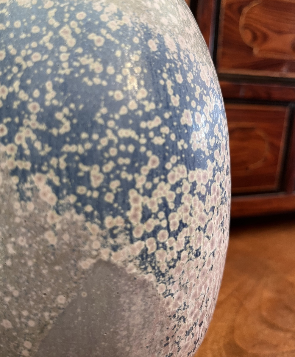 Daniel De Montmollin Vase En Grès H 21 Cm-photo-2