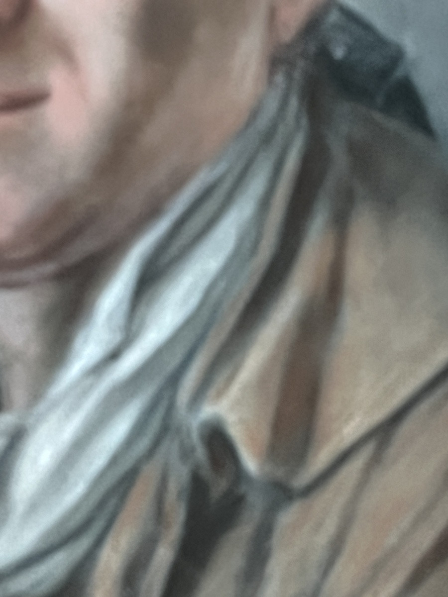 Portrait Of A Man With A Seashell. Naturalist. Pastel On Vellum. Last Third Of The 18th Century.-photo-4