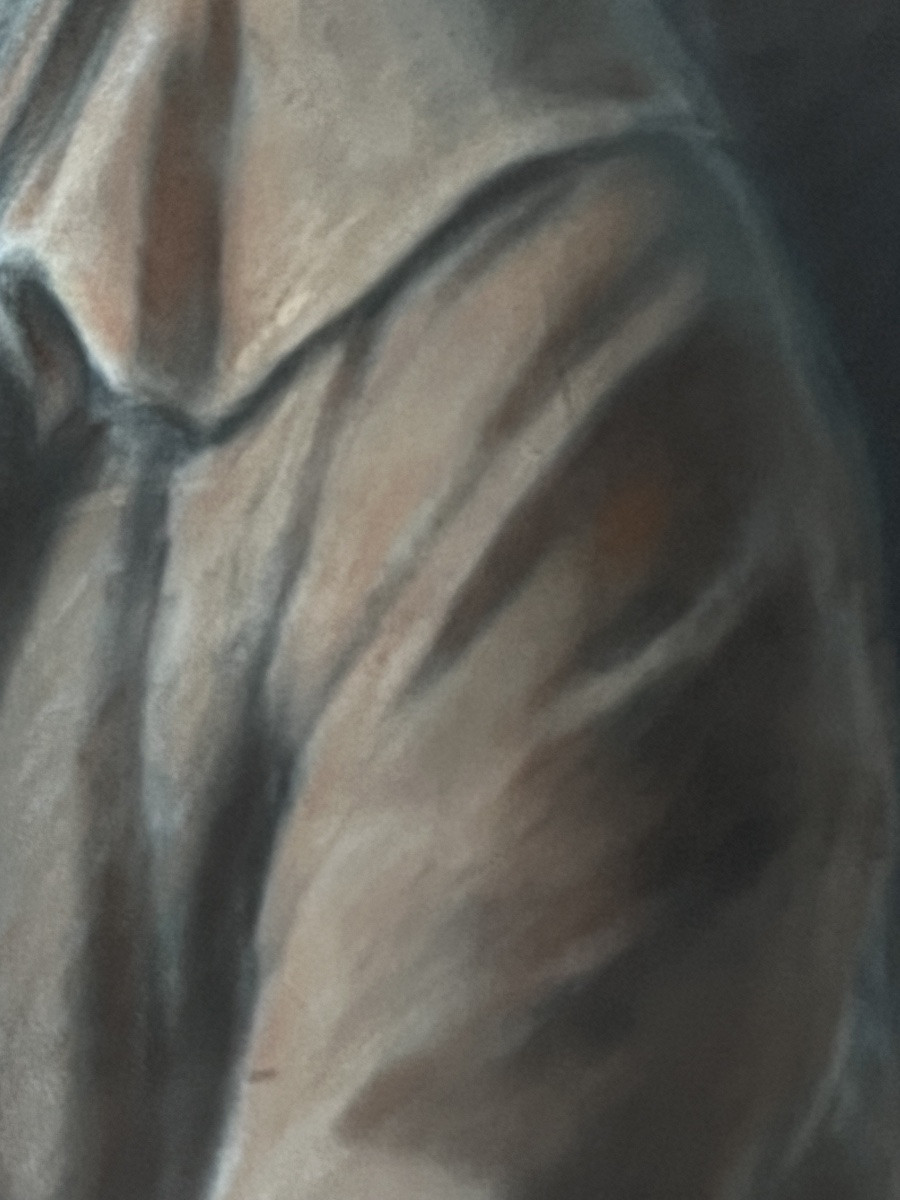 Portrait Of A Man With A Seashell. Naturalist. Pastel On Vellum. Last Third Of The 18th Century.-photo-6