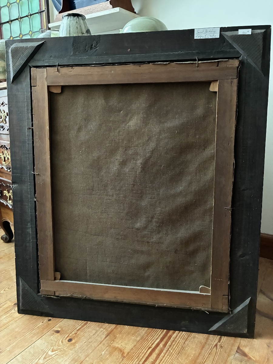 Saint Bartholomew After Ribera. Oil On Canvas, Framed. 19th Century. Height 77 Cm-photo-2