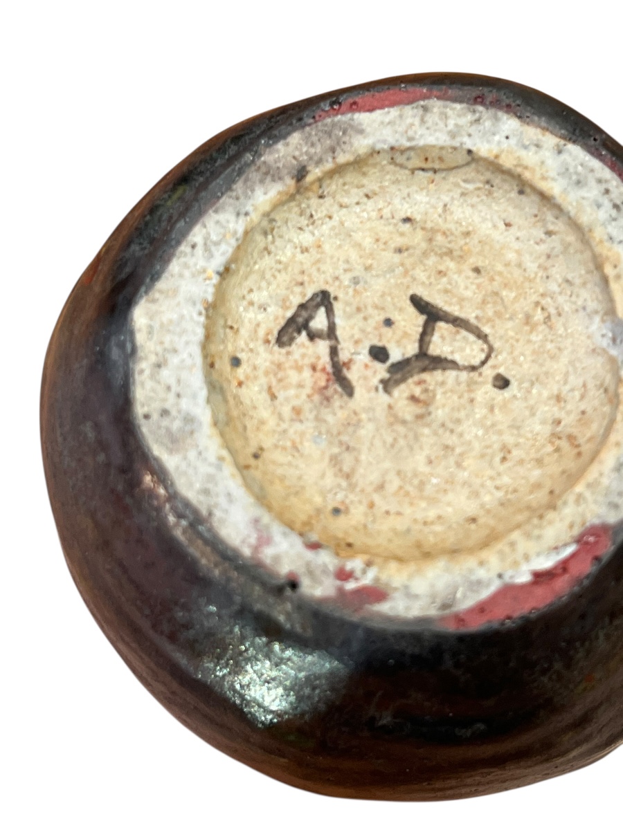 Adrien Dalpayrat. Vase organique 1893-1906 grès emaillé h 7.4 cm-photo-4