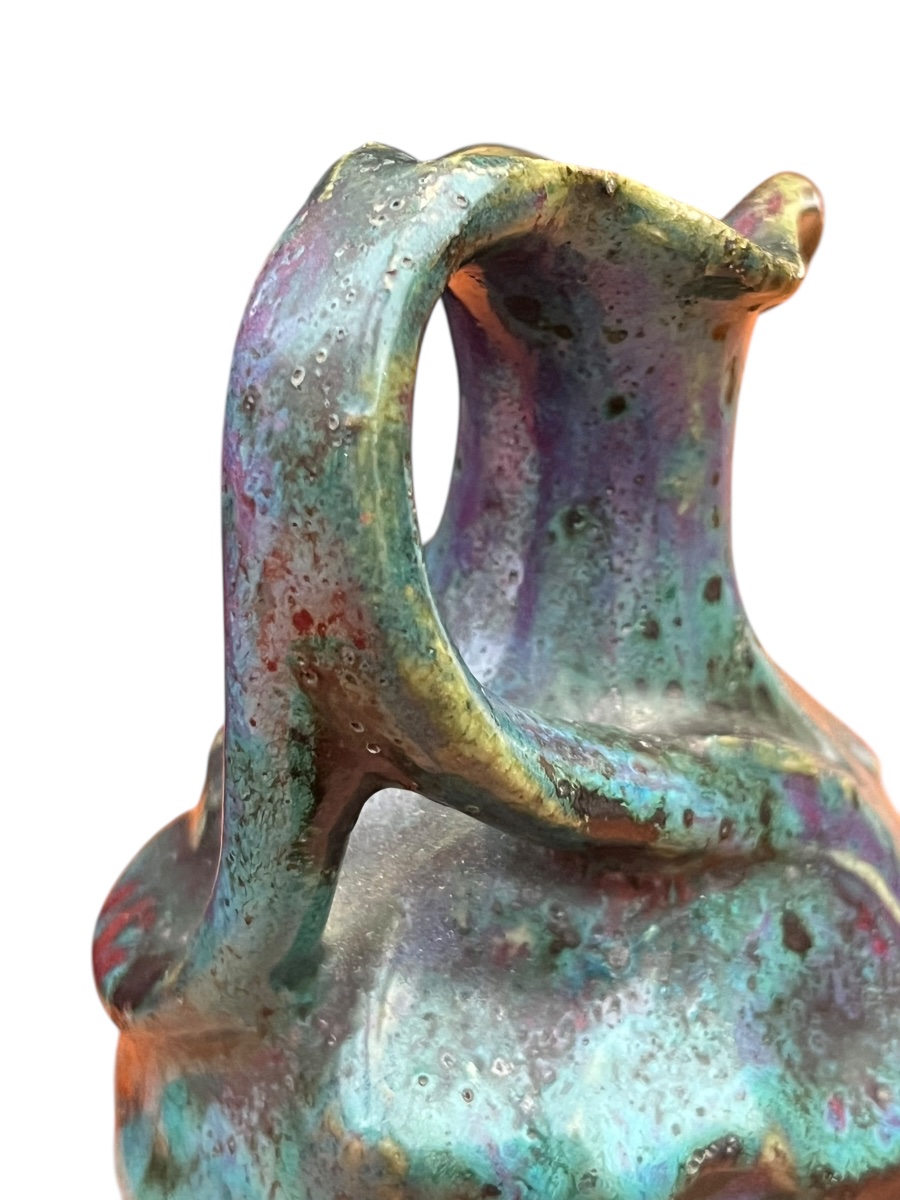 Adrien Dalpayrat Organic Pitcher, Jewelry. H 10 Cm, Circa 1900-photo-5