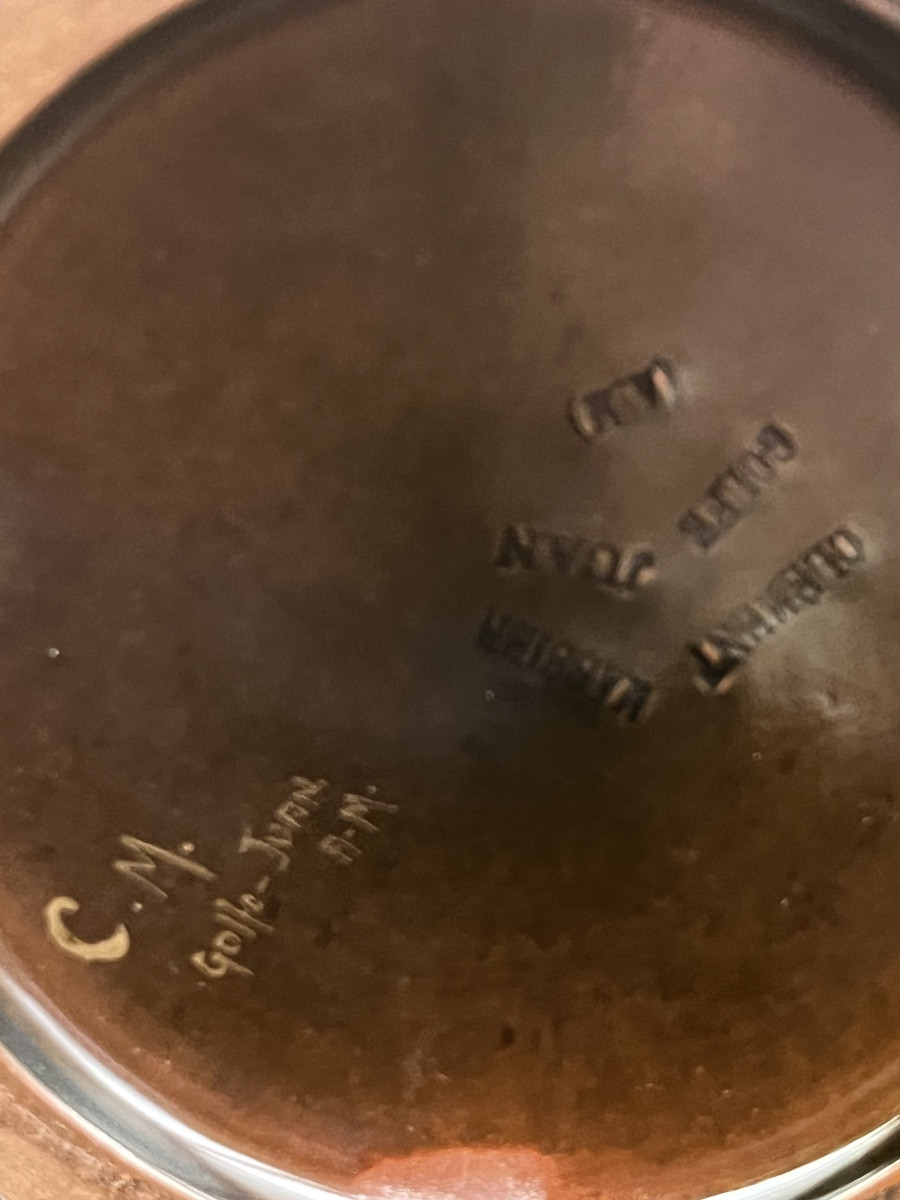 Clément Massier (1844 - 1917) Vase With Flowering Branches. H70 Cm Japonisme, Circa 1900-photo-2