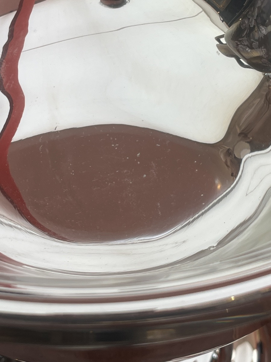 Pair Of Cups. Eglomisé Glass. Height 27.3 Cm. 20th Century. -photo-2