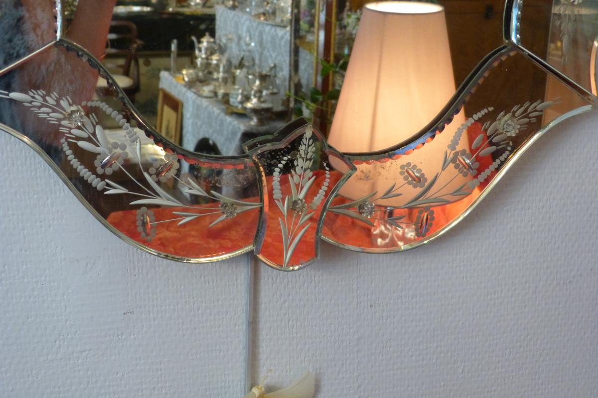 Murano Mirror Oval XX Eme S-photo-2