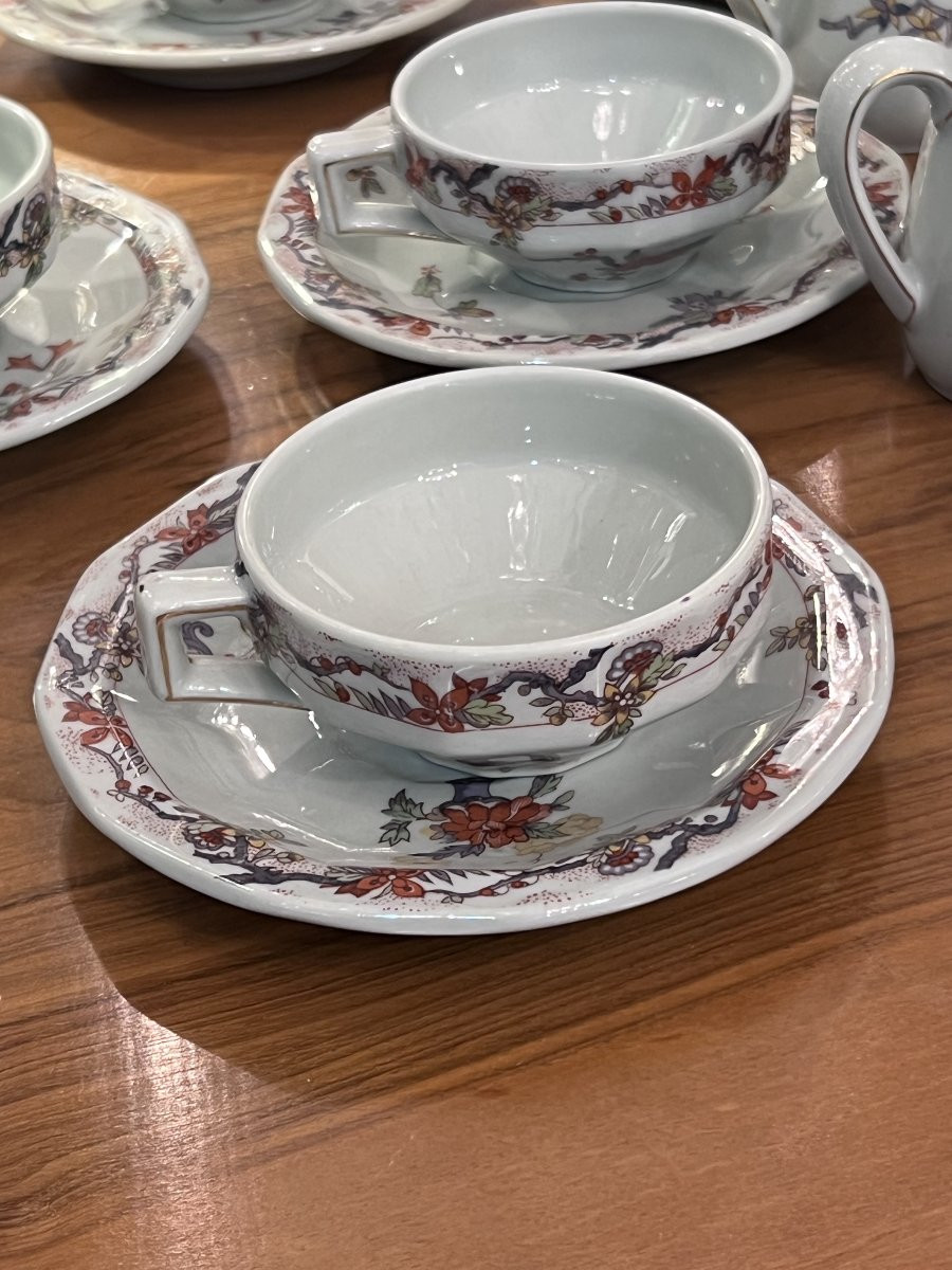 Porcelaine De Limoges / Service The Cafe 10 Pers  Art Deco-photo-3