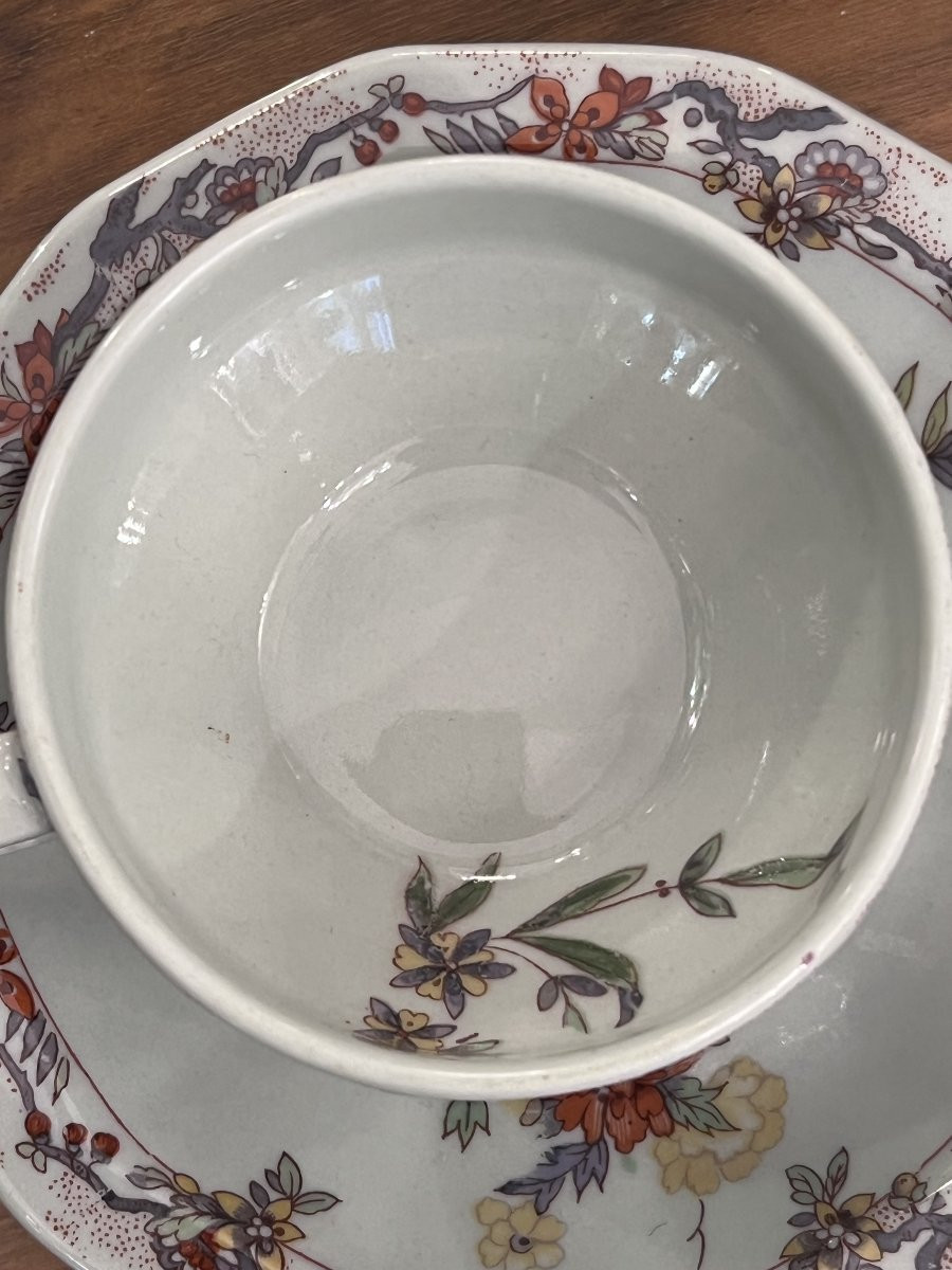 Porcelaine De Limoges / Service The Cafe 10 Pers  Art Deco-photo-5