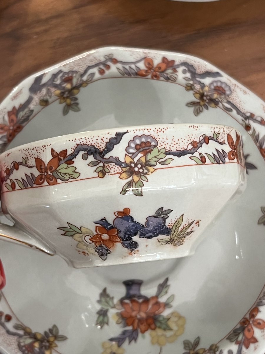 Porcelaine De Limoges / Service The Cafe 10 Pers  Art Deco-photo-6