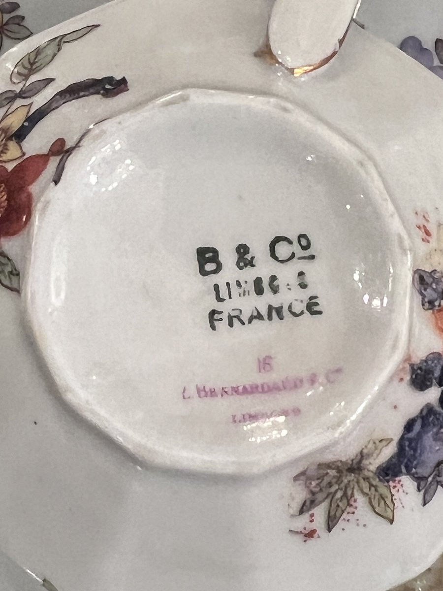 Porcelaine De Limoges / Service The Cafe 10 Pers  Art Deco-photo-7