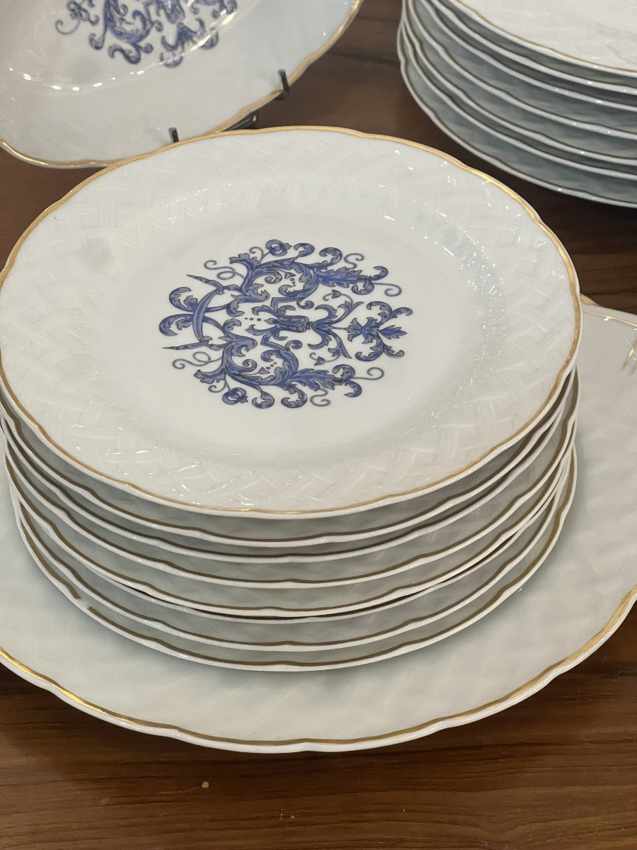 Table Service, Limoges, Bernardeau Model Louis XIII-photo-1
