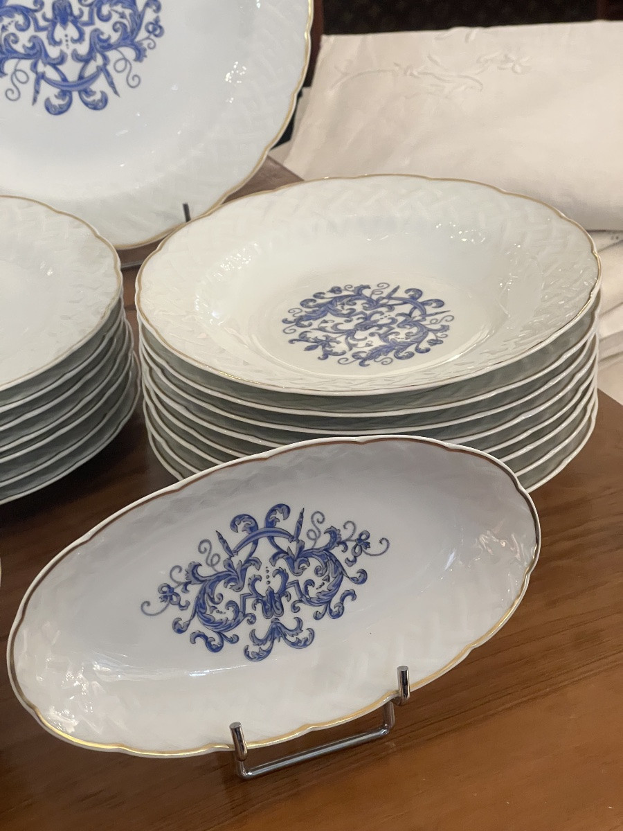 Table Service, Limoges, Bernardeau Model Louis XIII-photo-5
