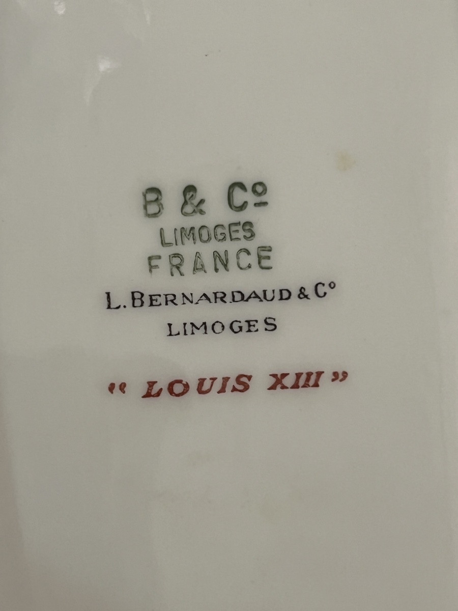 Table Service, Limoges, Bernardeau Model Louis XIII-photo-6