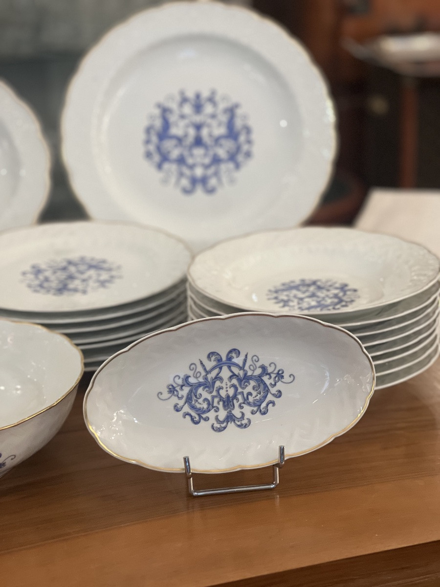 Table Service, Limoges, Bernardeau Model Louis XIII-photo-7
