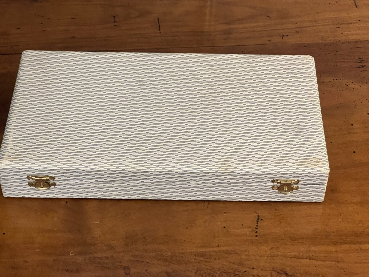 12 Table Knives, Rocaille Louis XV Style, Silver Plated-photo-4