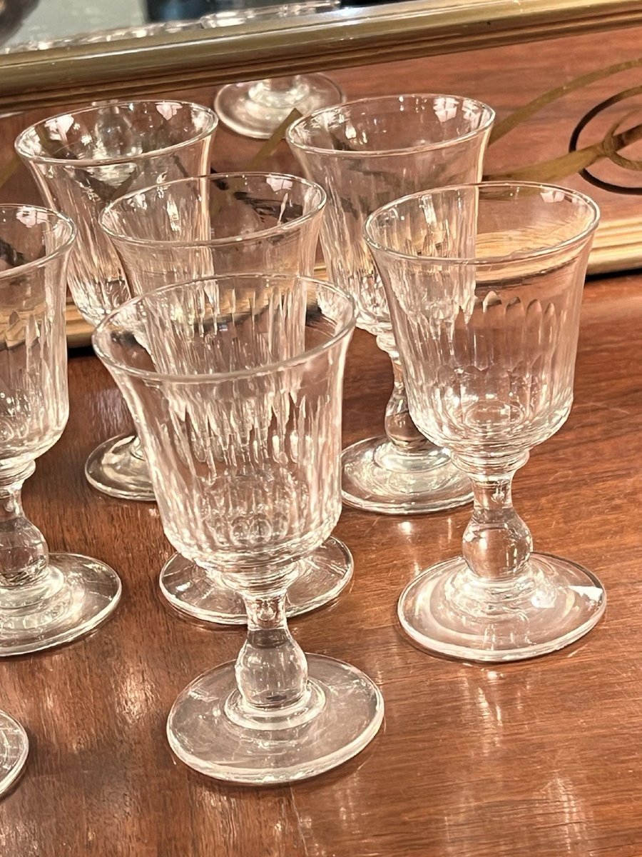 9 Aperitif Glasses, 19th Century -photo-2