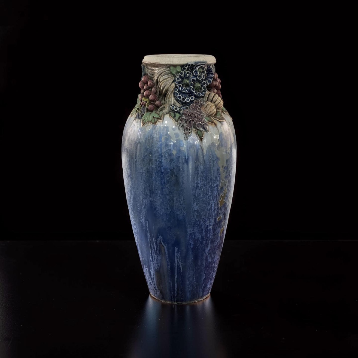 Large Ceramic Vase Signed Joseph Mougin In Nancy