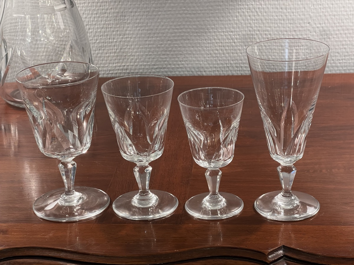 Baccarat Glass Service 48 P Model Chartres-photo-6