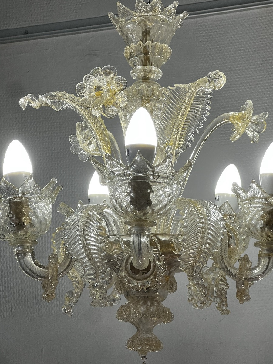 Ref 116/ Murano 5-light Chandelier -photo-2