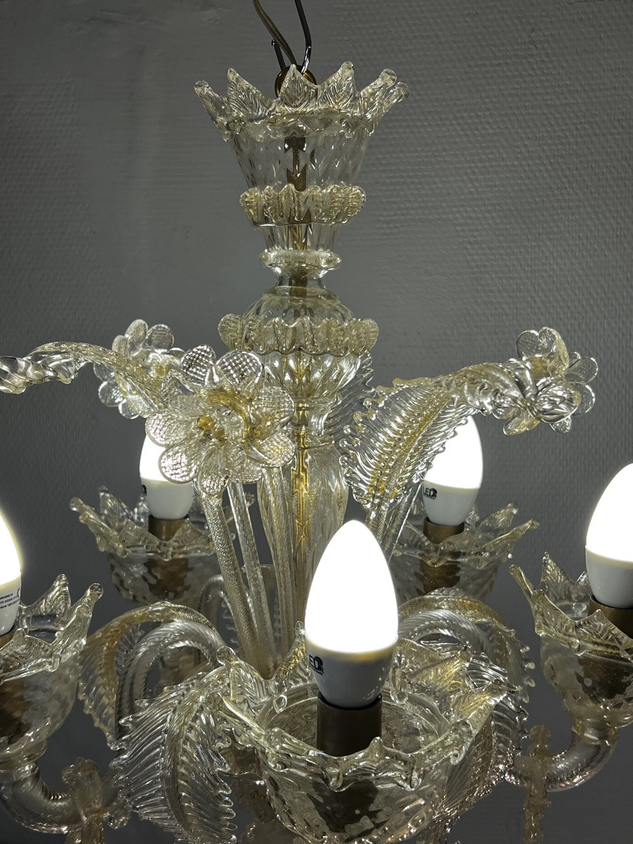 Ref 116/ Murano 5-light Chandelier -photo-4