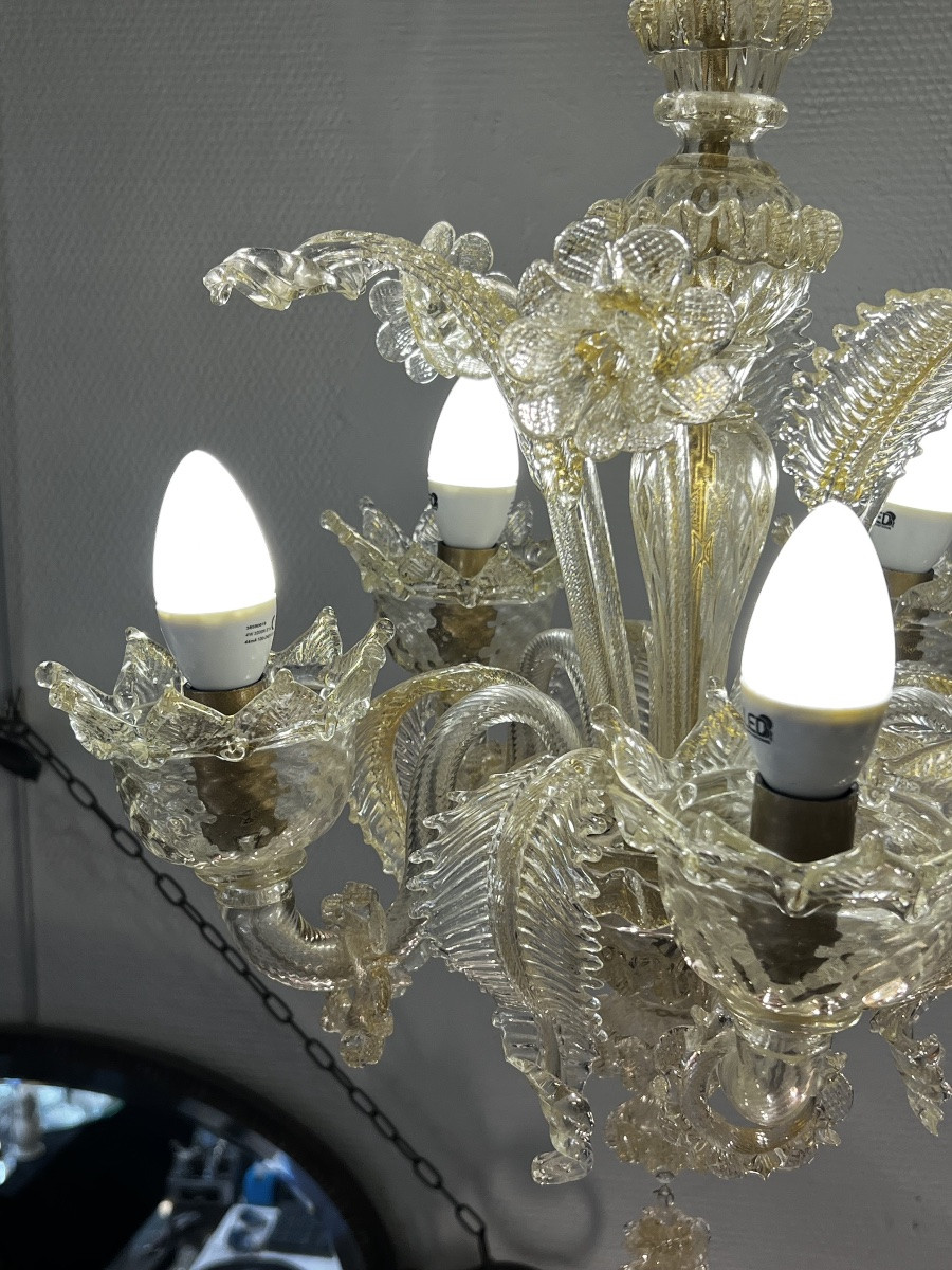 Ref 116/ Murano 5-light Chandelier -photo-5