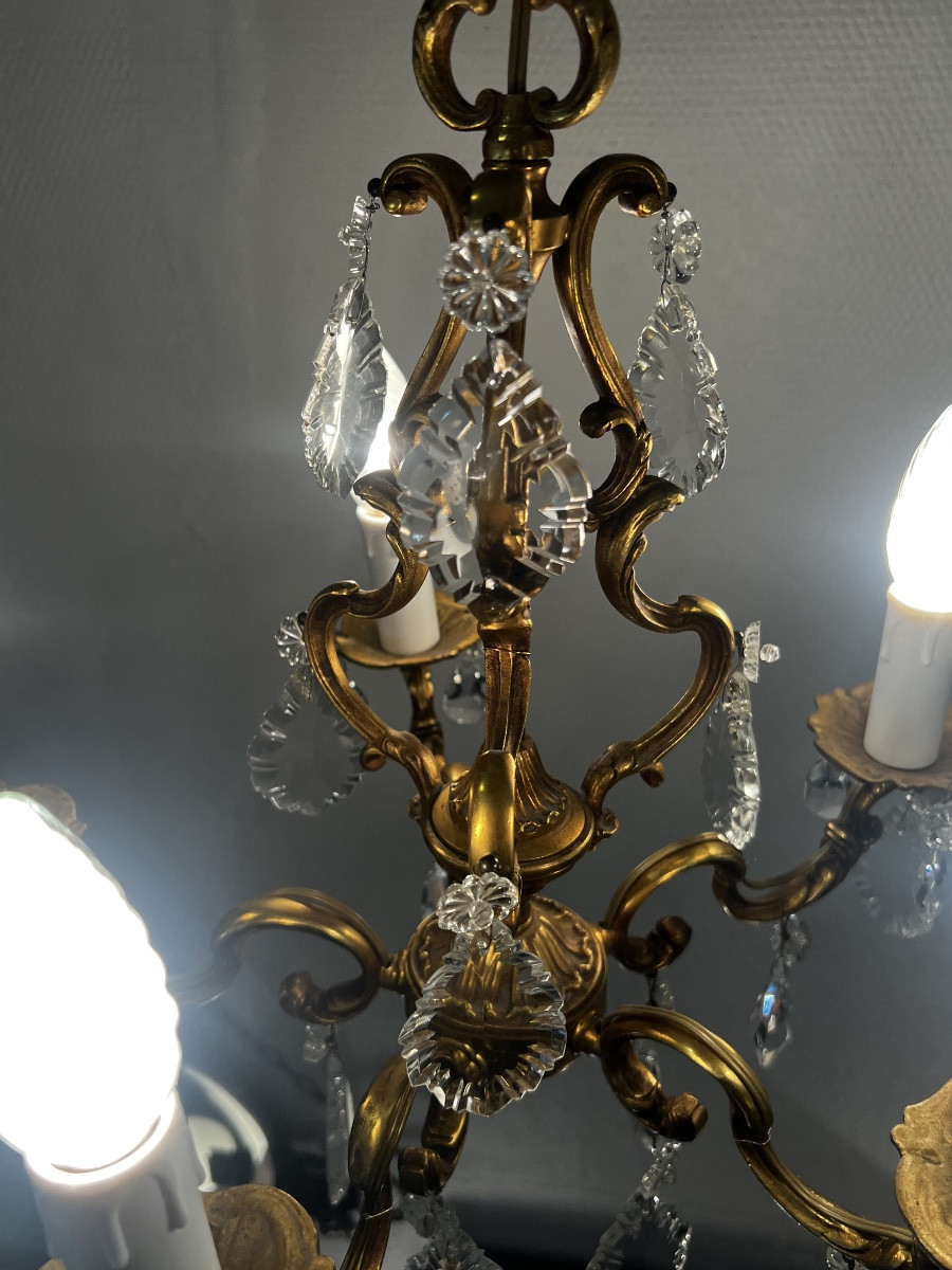 Ref 130 / Bronze 5-light Chandelier-photo-4
