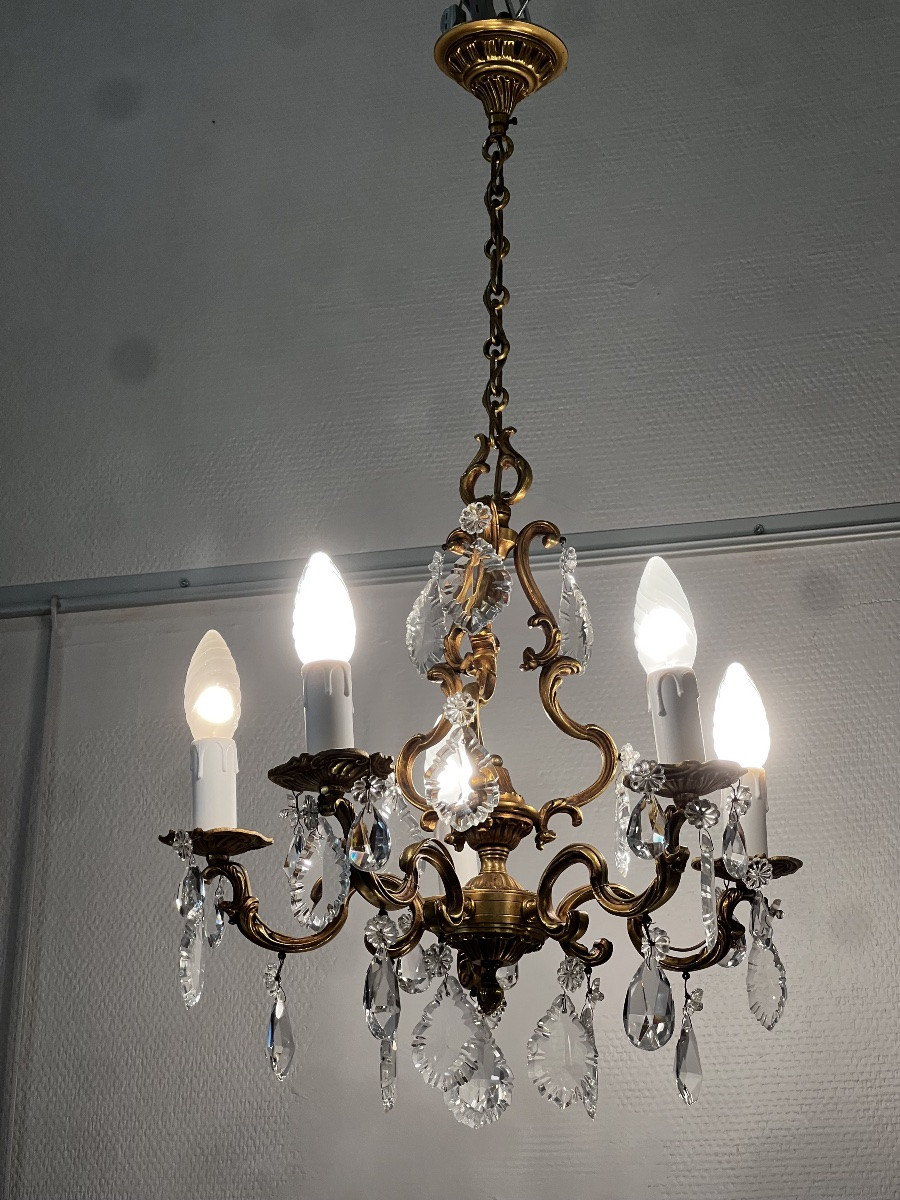 Ref 130 / Bronze 5-light Chandelier-photo-7
