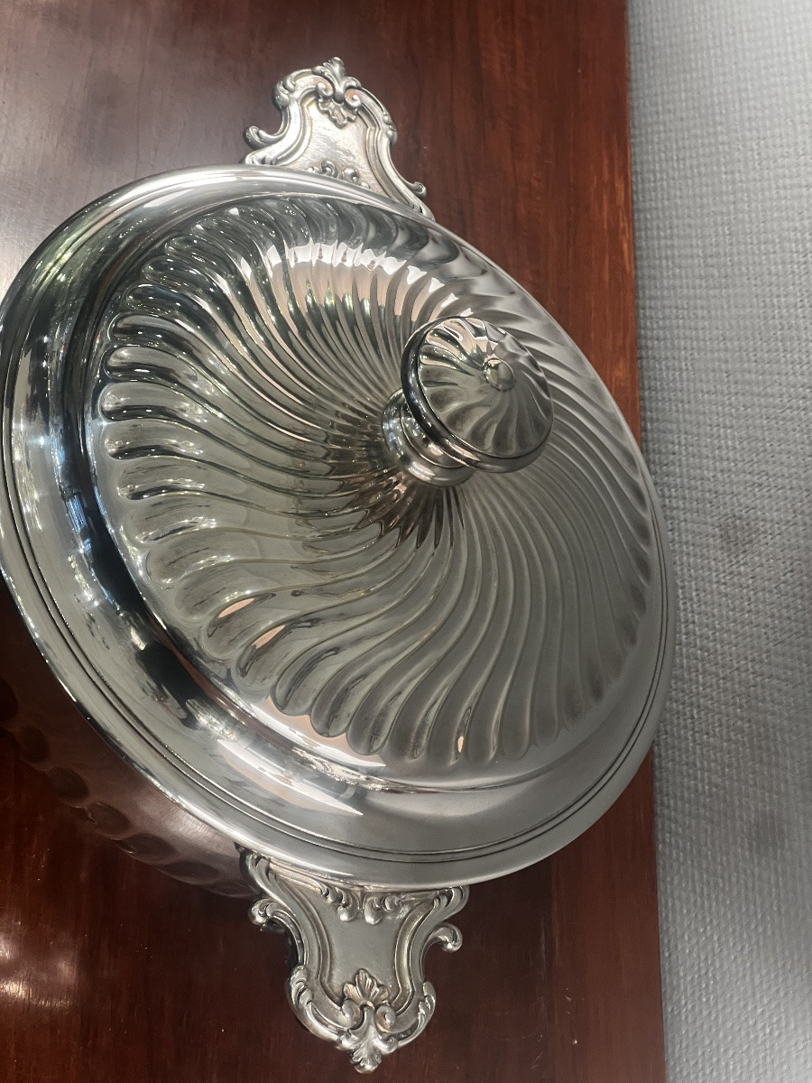 Christofle Soupière Métal Argenté-photo-3