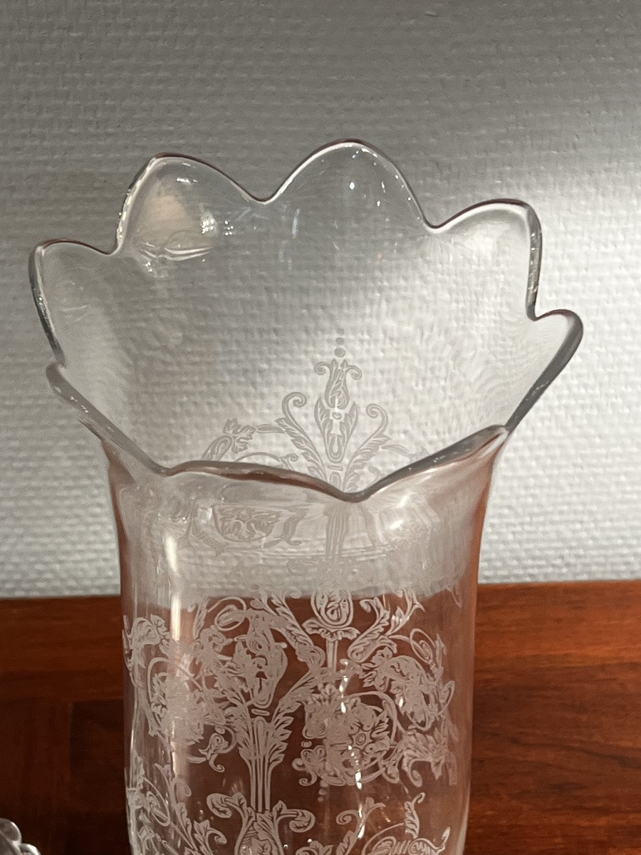 Bougeoir En Cristal Baccarat  Avec Photophore-photo-7