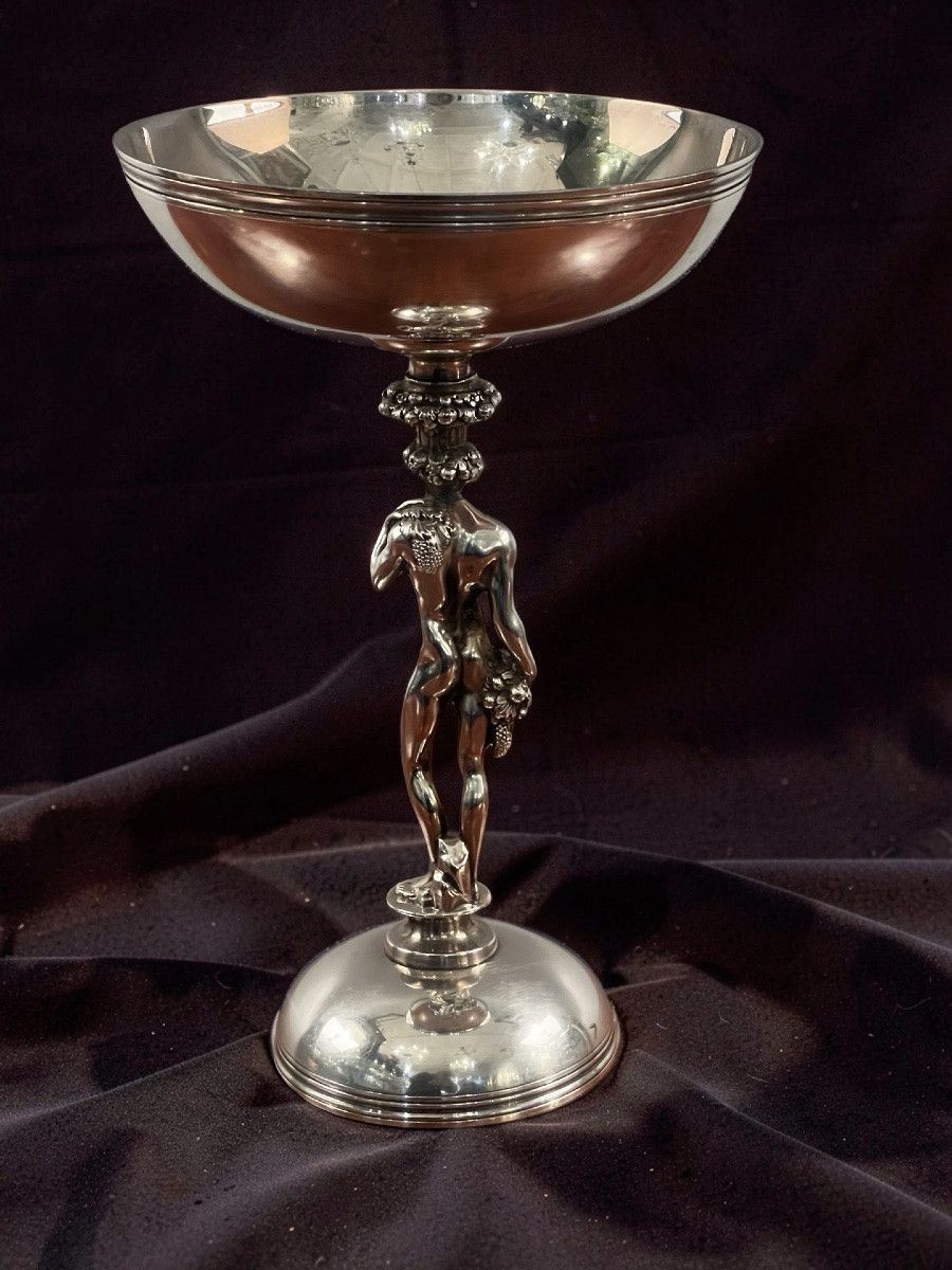 Christofle Bacchus Decorated Bowl, Silver Plated-photo-4