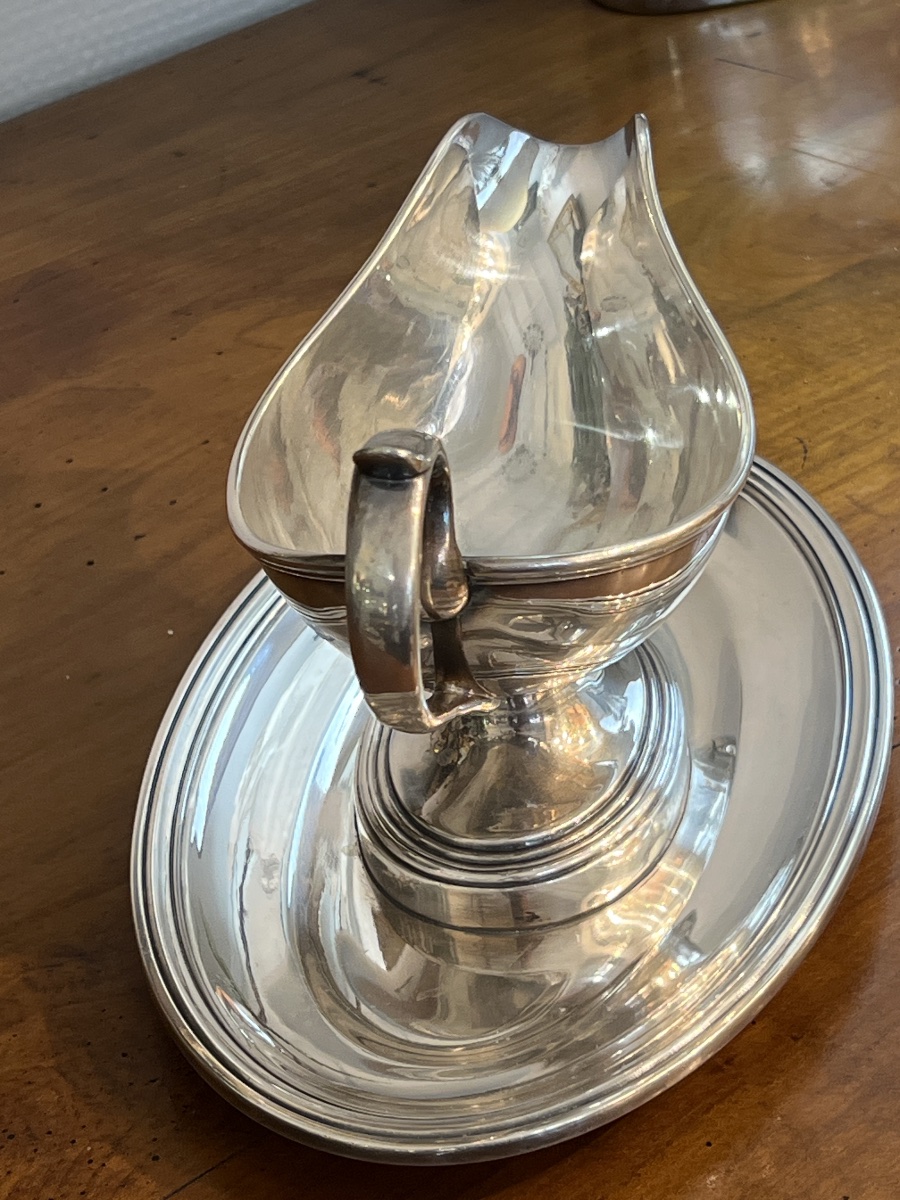 Saucière  en Métal Argenté -photo-3