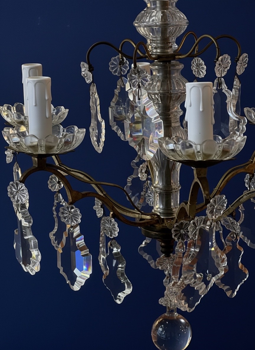 Ref. 134 / 5-light Crystal Drop Chandelier-photo-2