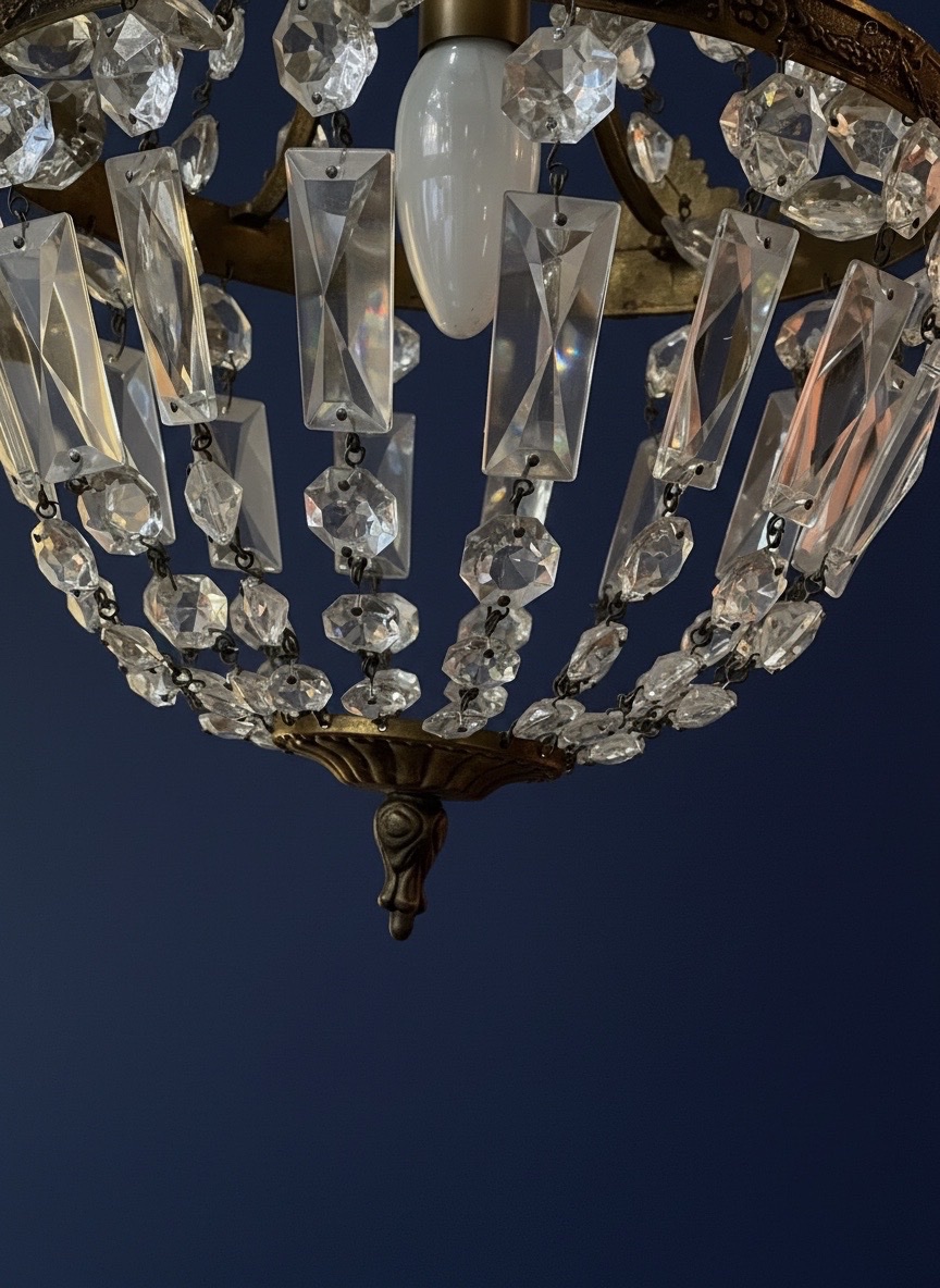 Ref 136 / 1-light Montgolfière Chandelier