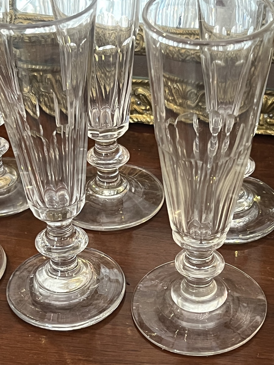 Series 12 Champagne Flutes, 19th Century-photo-2