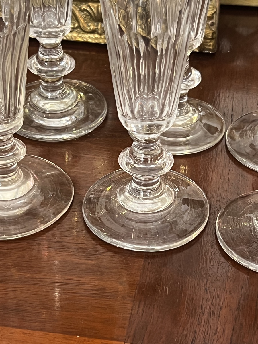 Series 12 Champagne Flutes, 19th Century-photo-2
