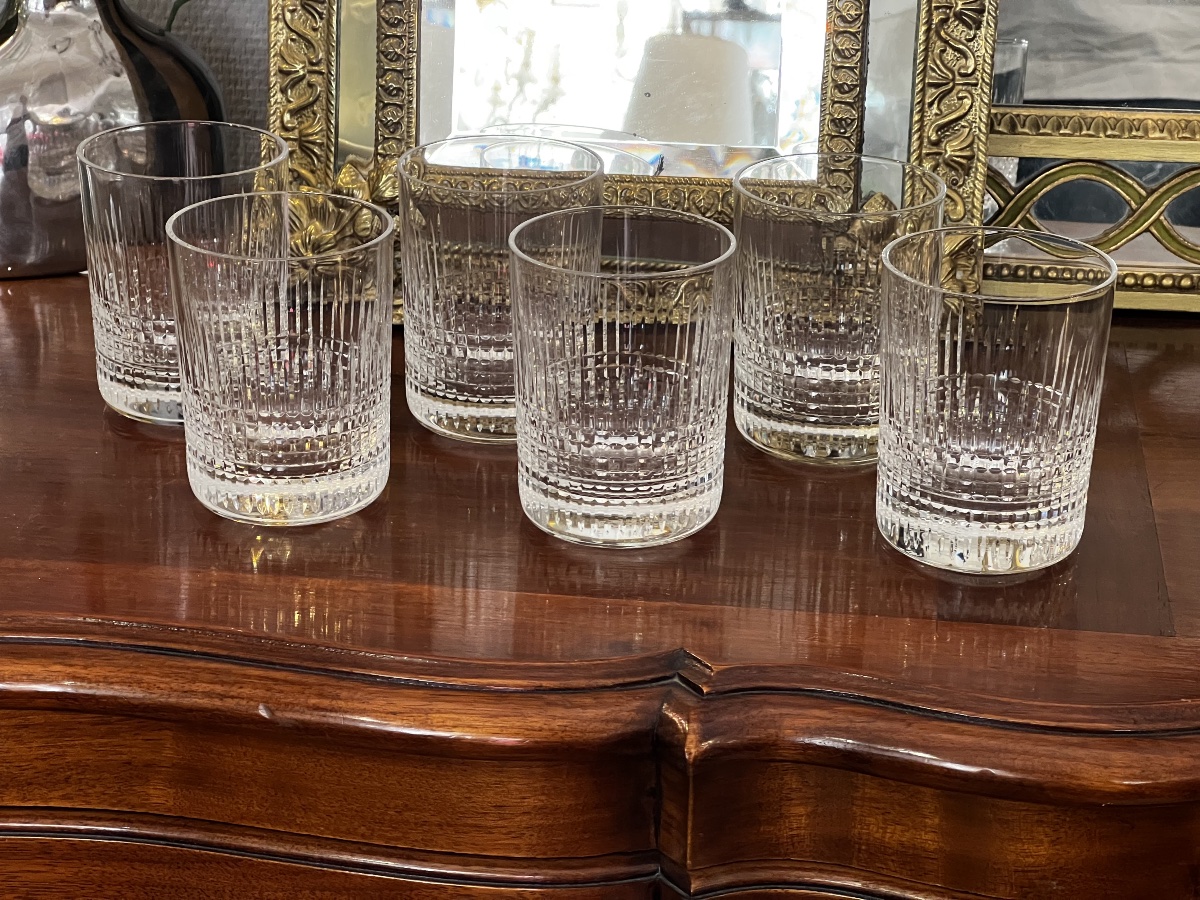 BACCARAT / Série de 6 Verres a  A Whisky  Modèle  NANCY-photo-4