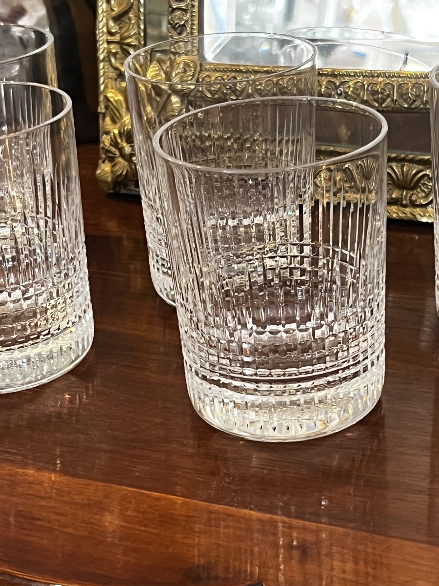 BACCARAT / Série de 6 Verres a  A Whisky  Modèle  NANCY-photo-2