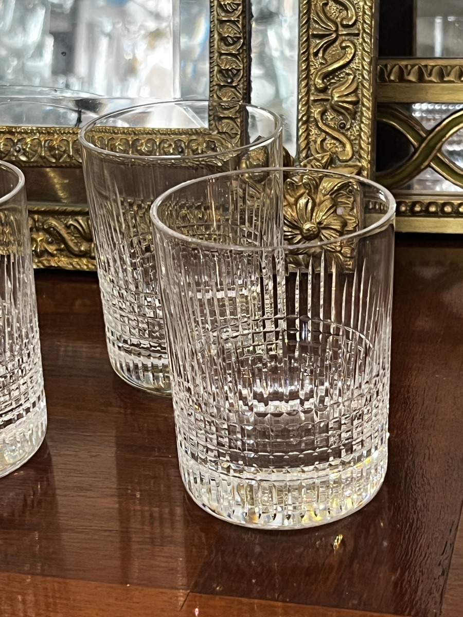 BACCARAT / Série de 6 Verres a  A Whisky  Modèle  NANCY-photo-1