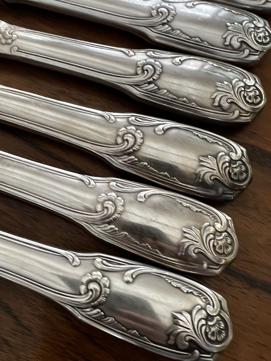 Set Of 24 Silver-plated Knives-photo-4
