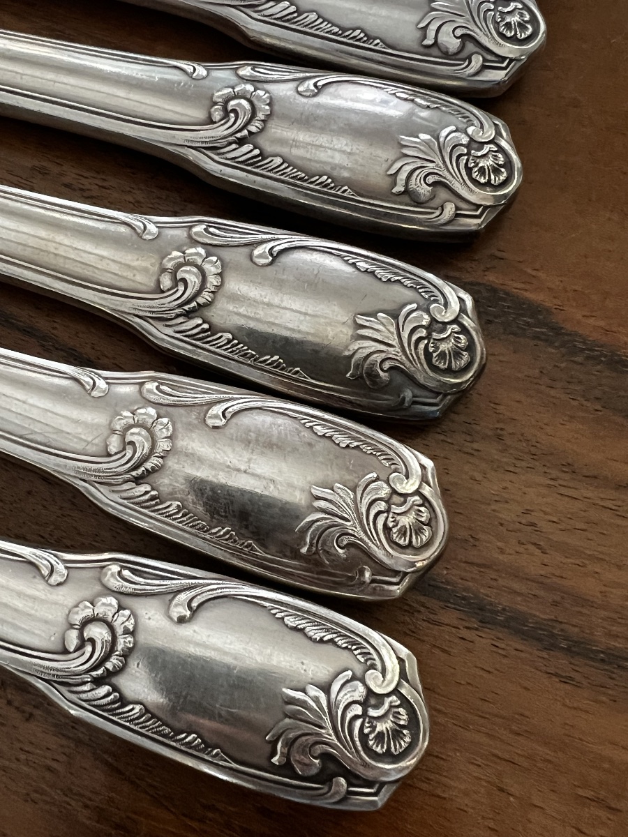 Set Of 24 Silver-plated Knives-photo-1