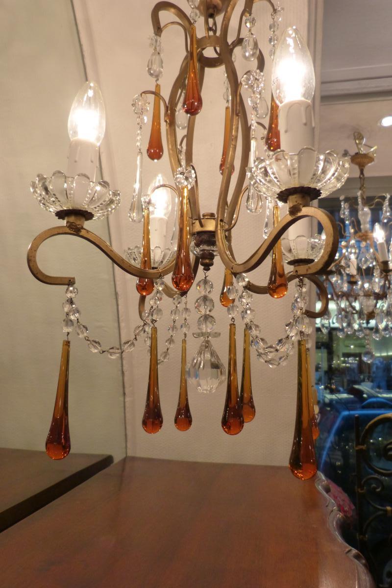 Luster 4 Lights Murano Pampilles Colors-photo-2