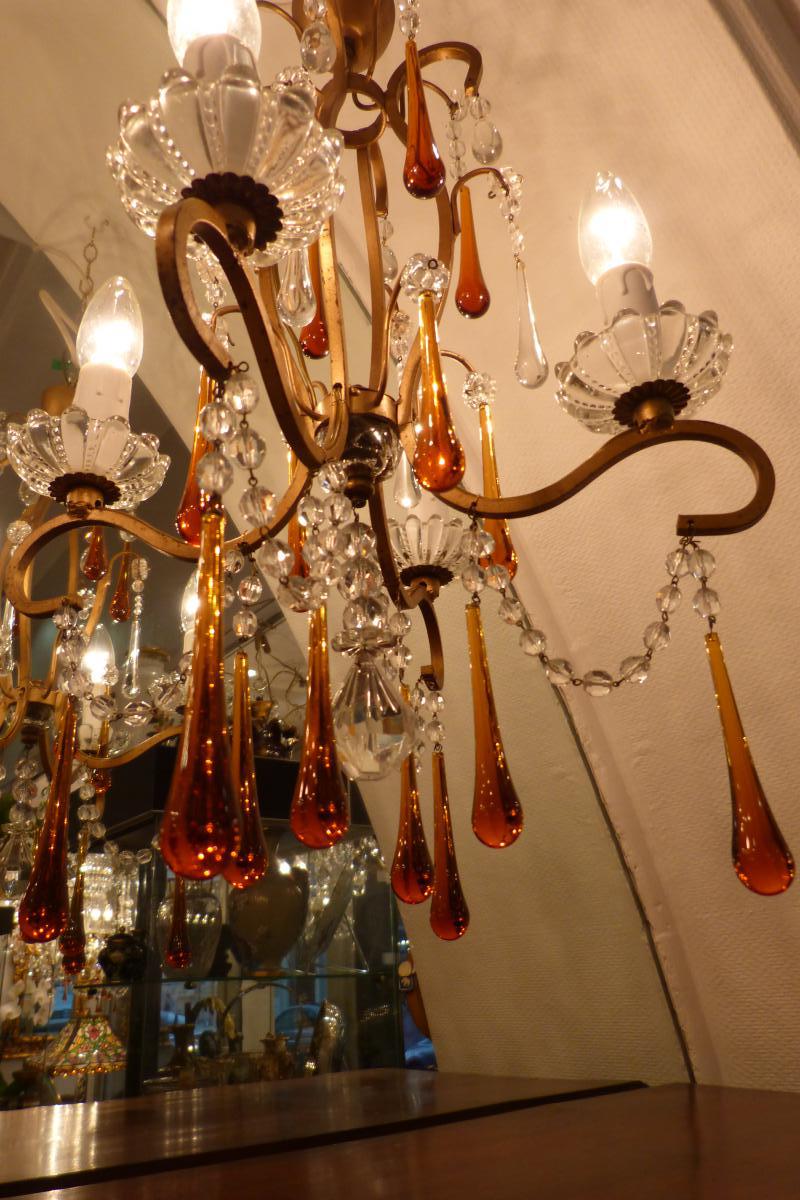 Luster 4 Lights Murano Pampilles Colors-photo-3