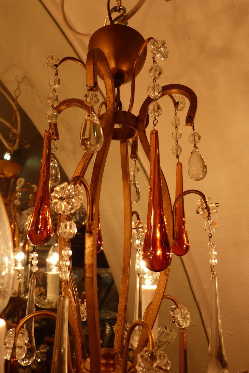 Luster 4 Lights Murano Pampilles Colors-photo-4