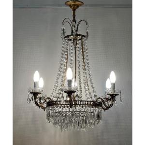 6 Lights Hot Air Balloon Tassel Chandelier / Refurbished