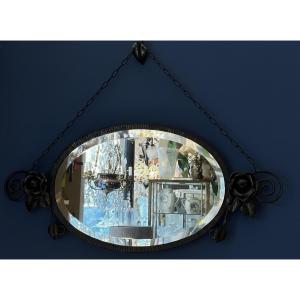 Miroir Art Déco Fer Forgé