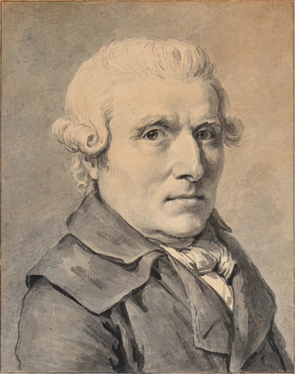 Benoît Louis Prévost (1747-1804) Presumed Portrait Of André-jacques Porchon De Bonval Oise