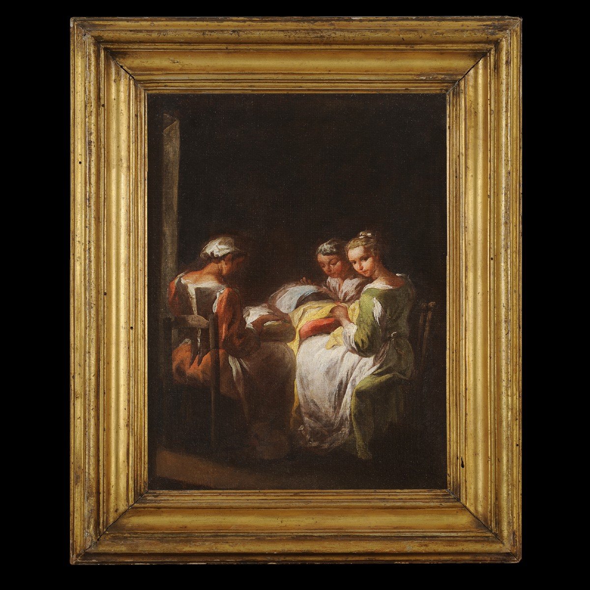 Ent. de Giuseppe-Maria Crespi (1665-1747) Couturières -photo-2