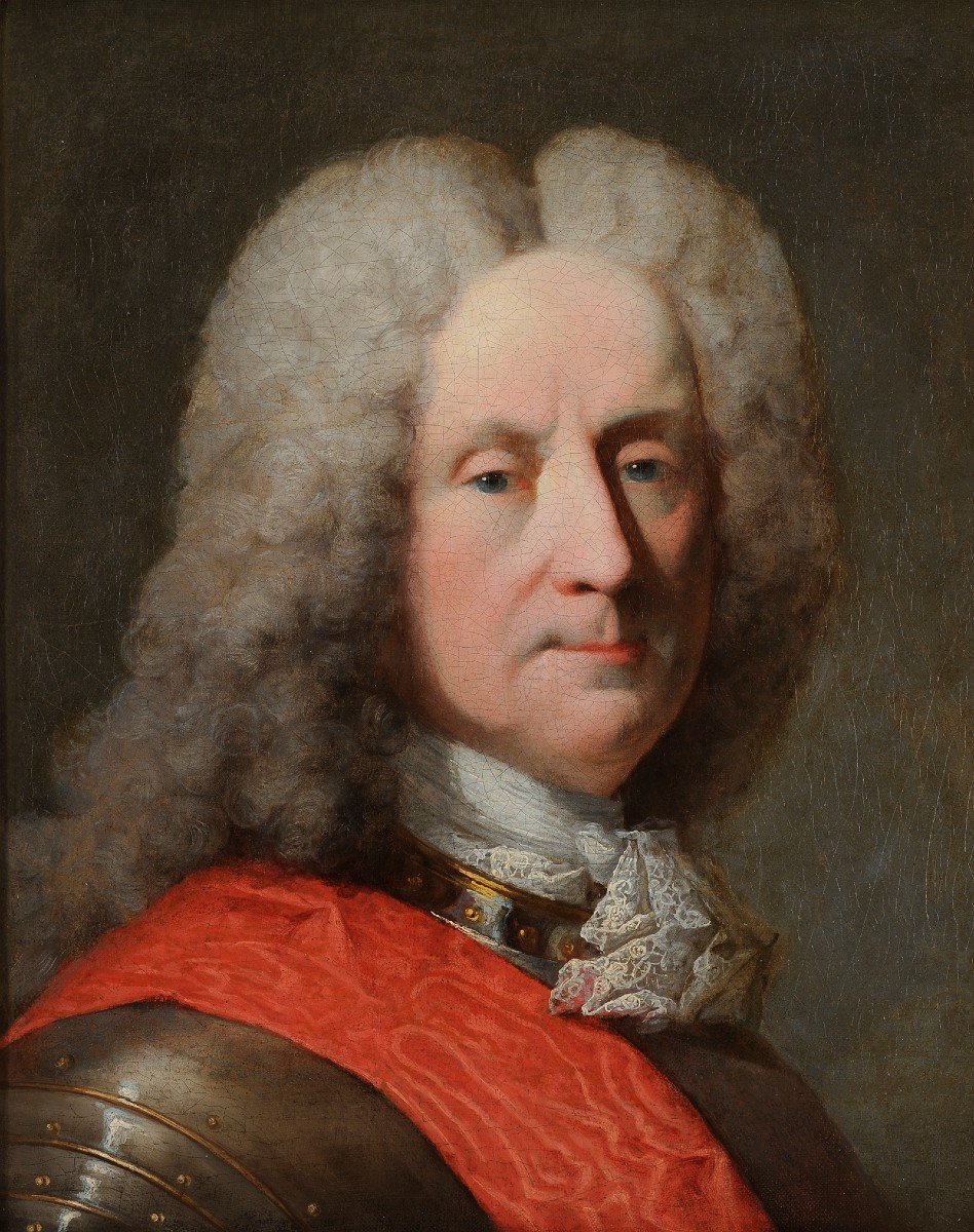 Robert Levrac-Tournières - Portrait du gouverneur du Canada - Charles de la Boische Beauharnais-photo-2