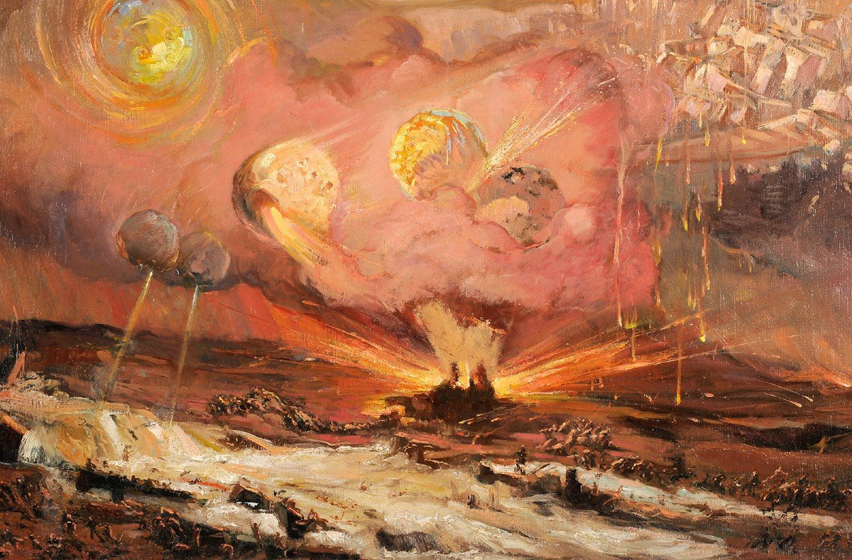 Gaston Hoffmann (1883-1977) Disintegration - Science Fiction-photo-3