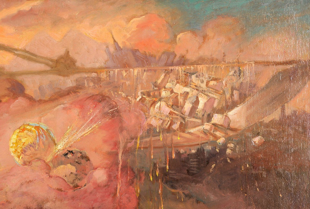 Gaston Hoffmann (1883-1977) Disintegration - Science Fiction-photo-4