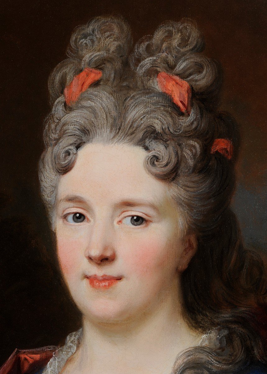 Nicolas De Largillierre (1656-1746) Presumed Portrait Of Marie-anne De Bourbon, Pcsse De Conti-photo-3
